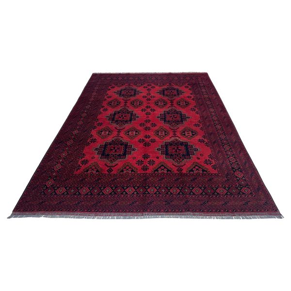 Hand Knotted Fine Turkman Rug - 297 x 193 cm