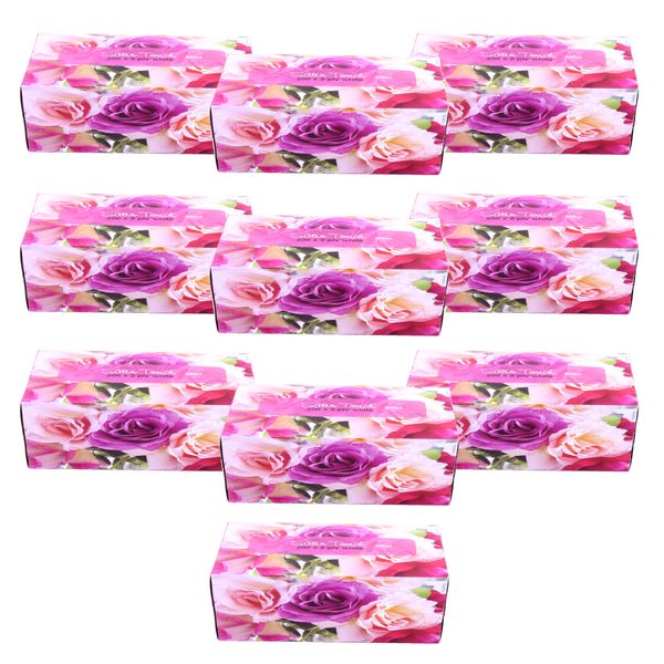 Satin Touch - Facial Tissue - 2 Ply 200s Tissues - 10 Pack