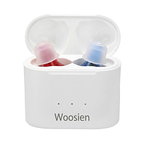 Woosien Rechargeable Digital Hearing Amplifier Ear Hearing Pod for Elderly