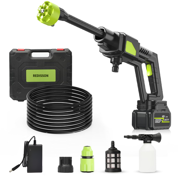 Redisson Cordless High-Pressure Washer,Cleaning Tool Gun-Brushless Motor