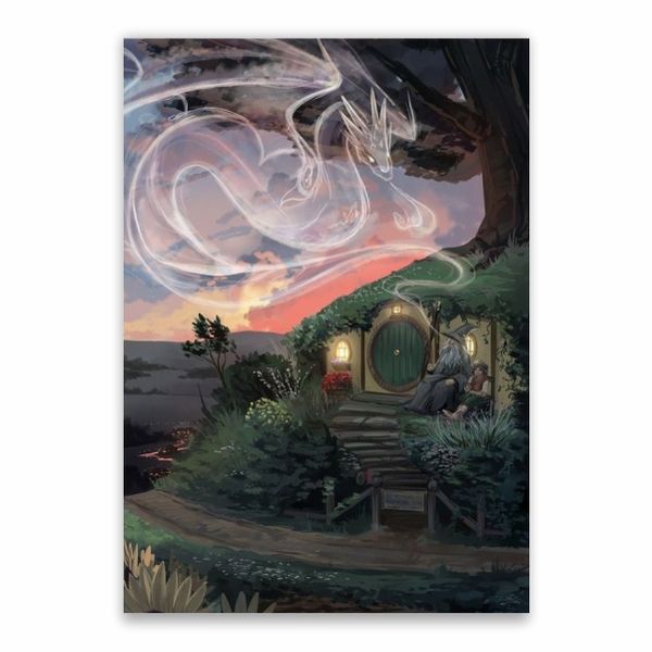 Smoking In Bag End Poster - A1