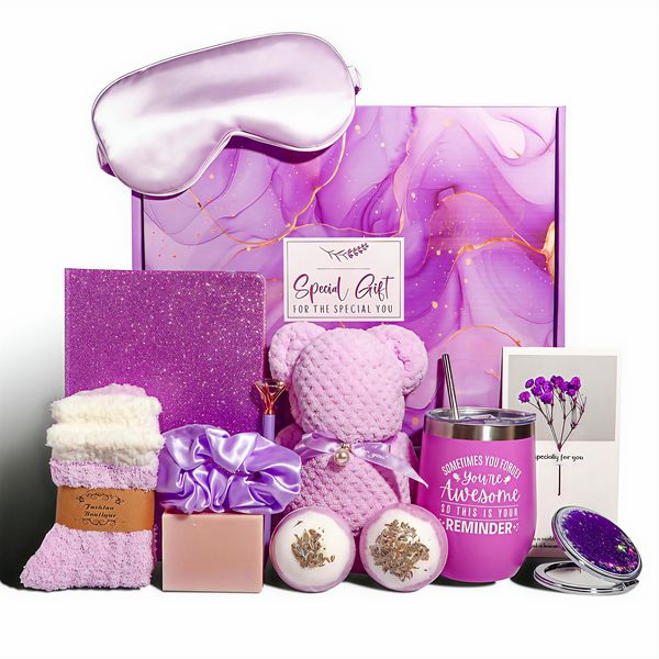13 Pcs Levander Self Care Gift Set for Women