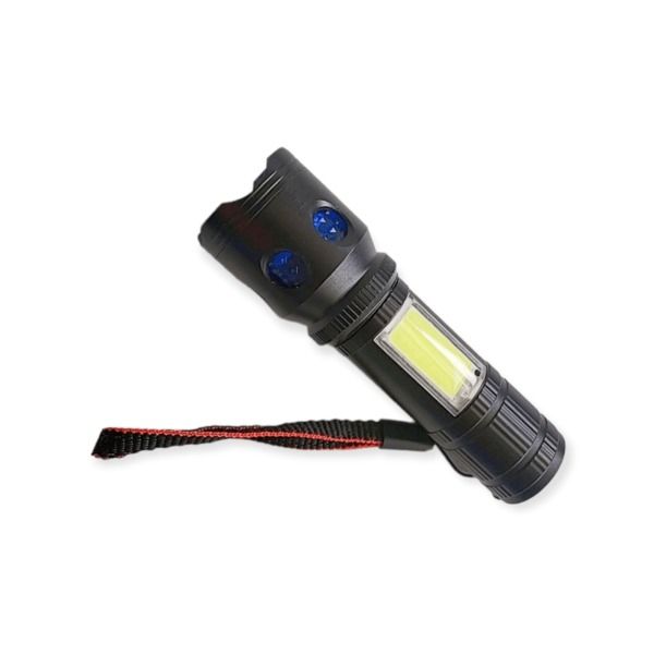 Mini Torch with Zoom Function - USB Rechargeable- SD