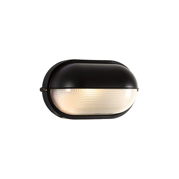 Eurolux - Oval Large Eyelid Bulkhead Black 100w