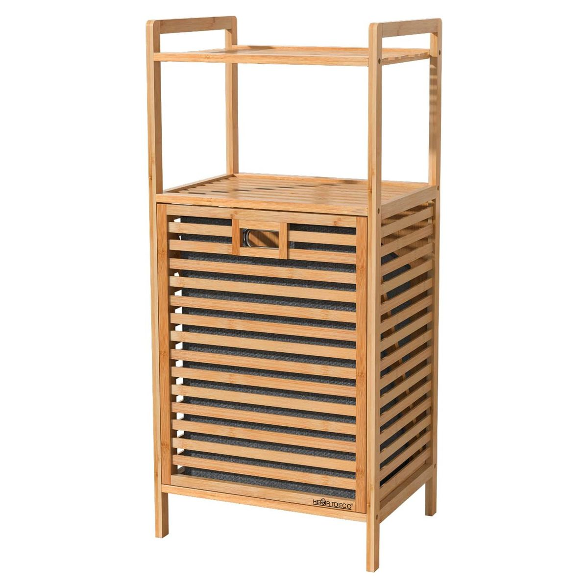 Bamboo Laundry Hamper Basket With Shelf | Shop Today. Get it Tomorrow ...