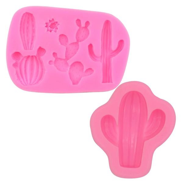 Kitchen Craft Cake Decoration Chocolate Cactus Mould - Set of 2