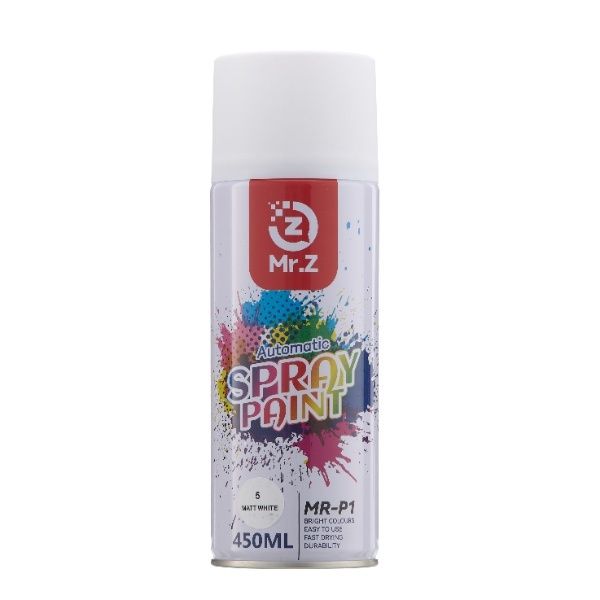Mr. Z Automatic Matt White Spray Paint - 450ml