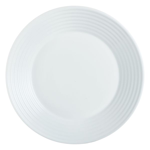 Luminarc Stairo White Tempered Dinner Plate 6 Pack 25cm