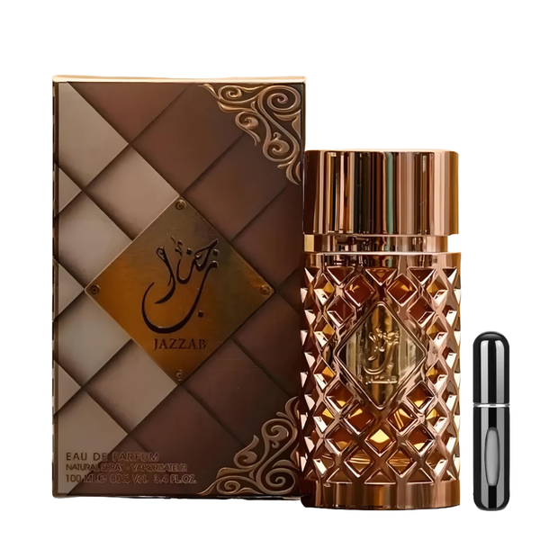 Jazzab Gold for Women EDP - 100ml + Refillable Decant with Perfume