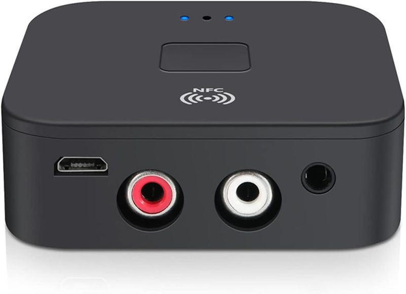 Bluetooth 5.0 Receiver - Wireless Audio Adapter with 3.5mm Input