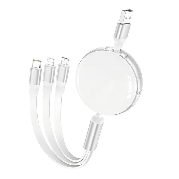 3-in-1 Retractable Fast Charger Cable