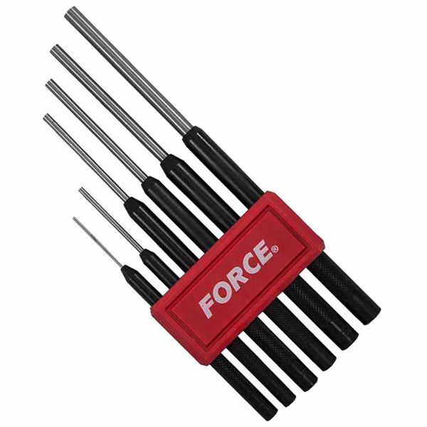 Force 6Pc Pin Punch Set (2;3;4;5;6 And 8Mm)