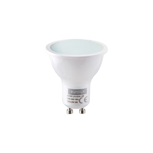 Eurolux - LED Coloured GU10 1.5w Yellow Blister