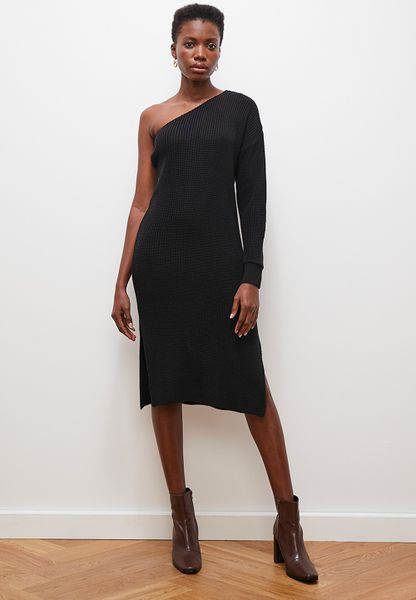 Asym Knitwear Dress