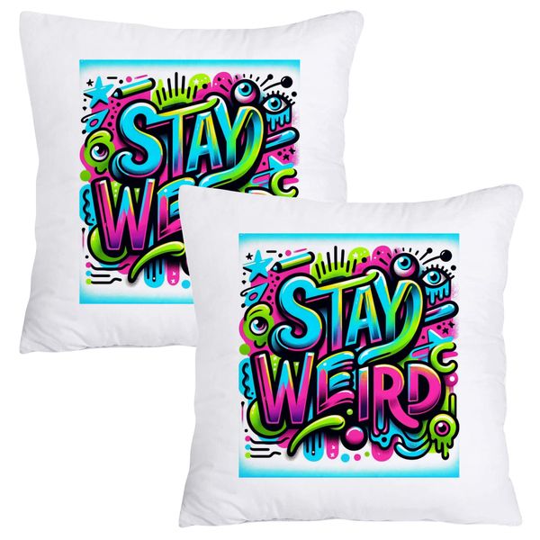 Scatter Cushion Cover Set - 50cmx50cm - Stay Weird