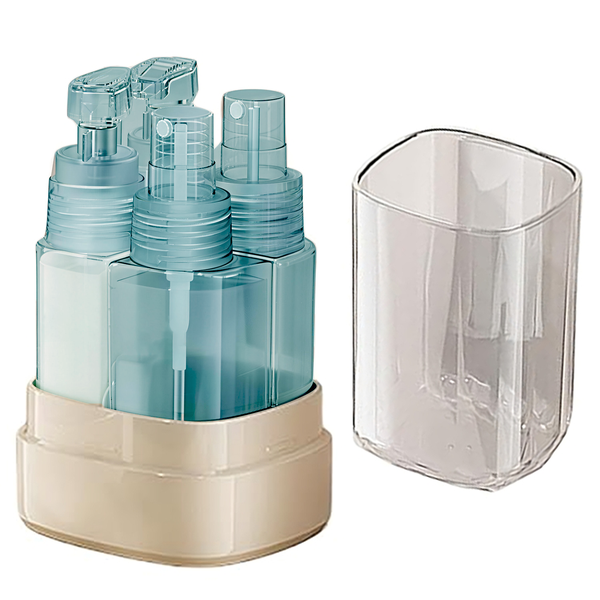 4in1 Travel Bottles Set with Containers,Toiletries Travel Containers box