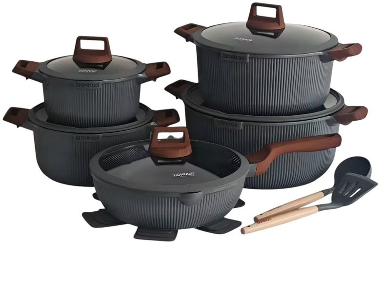 Aero Non stick Cookware set -15 Pieces -High Quality