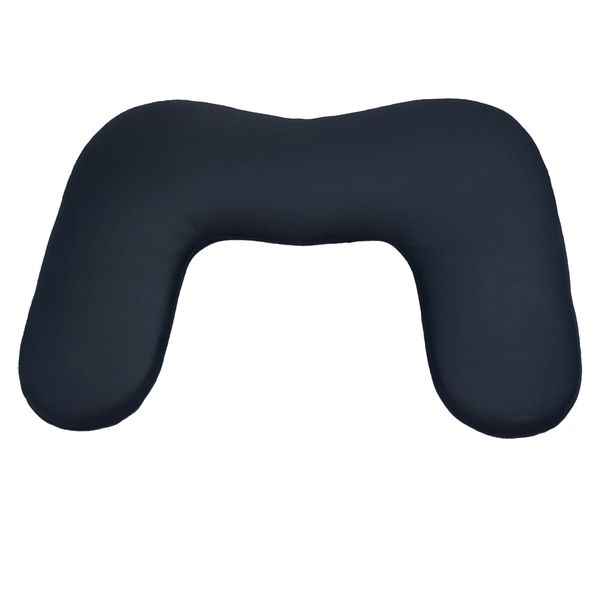 Black U-Shaped Nail Armrest Manicure Hand Rest Pillow with white legs