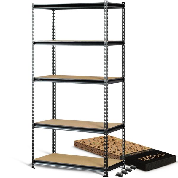 NXTech Premium Boltless Shelving Storage Unit 45x90x180 - 5 Tier Heavy Duty