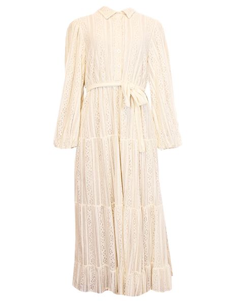 Ladies Cream Lace Dress