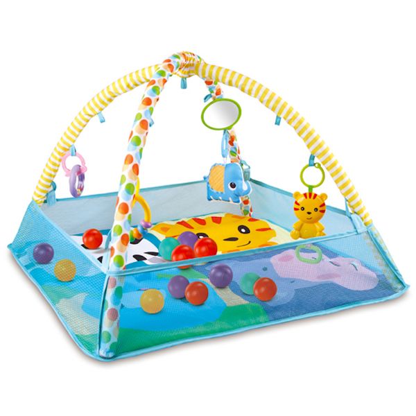 Menggao - Baby Play Mat - Activity Gym &amp; Ball Pit - Toys for Babies - Blue