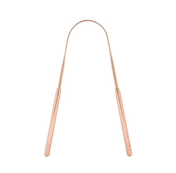 Arched Tongue Scraper for Lasting Oral Hygiene - Gold