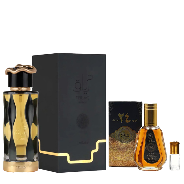 Teriaq Intense EDP 100ml + Oud 24 Hours 50ml EDP with Perfume Oil