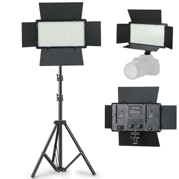 Professional Photo &amp; Video Led Light Kit Varicolor 600-Bulb