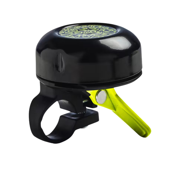 Btwin Kids' Bike Bell Easy Dring - Black/Yellow