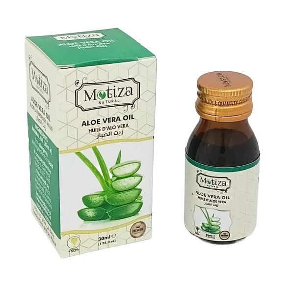 Motiza Natural Aloe Vera Oil - 30ml (Aloe Barbadensis Miller) - 100% Pure