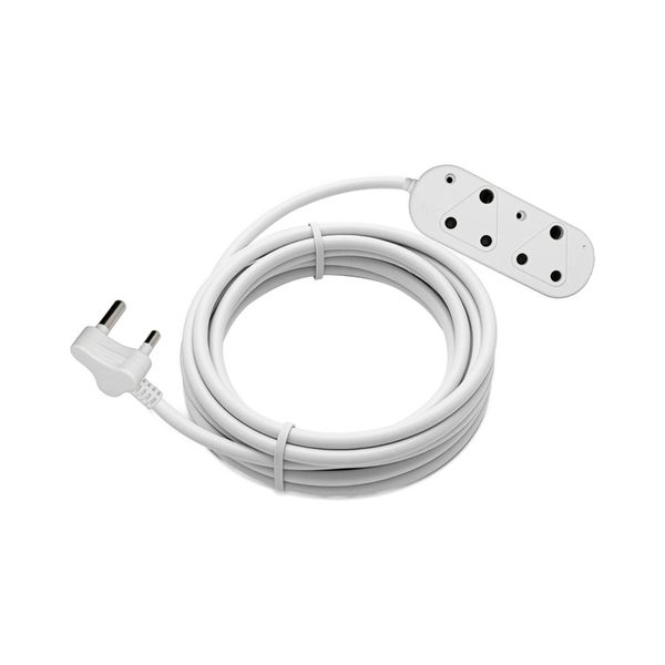 Digitech 3m 1mm Side by Side White Extension Cord 10A