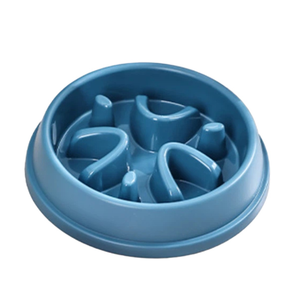 Pet Slow Feeder Bowl, Pink/Blue