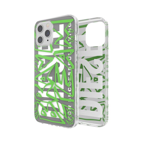 Diesel Apple iPhone 12 Pro Max Graphic Case Clear-Black/Green