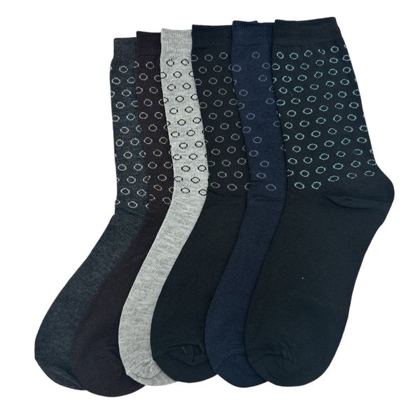 TIVTOV - 6 Pair Men's Multicolour Premium Cotton Fashion Socks Breathable