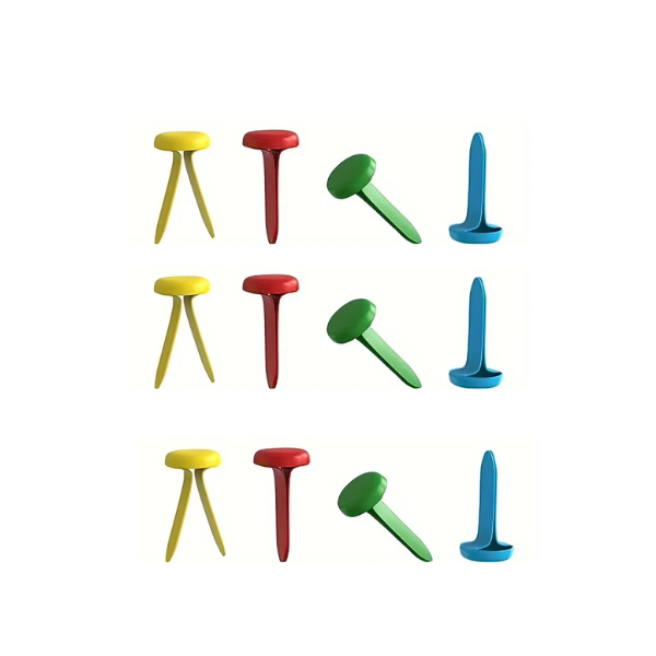 Medium Round Multicoloured Brads - pack of 30