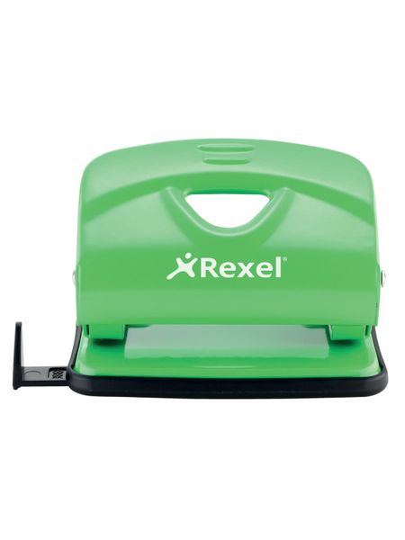 Rexel V220 2 Hole Metal 20 Sheet Punch - Green
