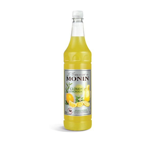 MONIN Premium Cloudy Lemonade Syrup 1L PET - Intense Sweetness