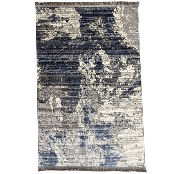 Modern Grey Blue Soft Turkish Area Rug - 180 x 120 cm