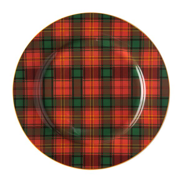 Jenna Clifford Red Tartan Charger