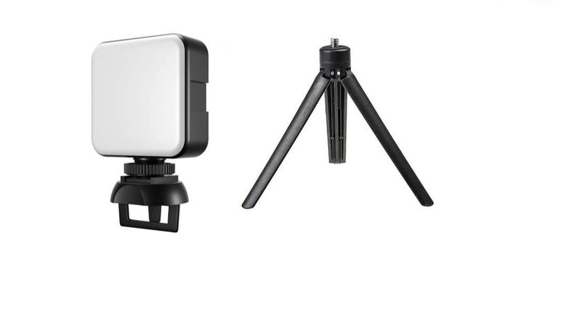 Portable Video LED light with clip +Desktop Tripod