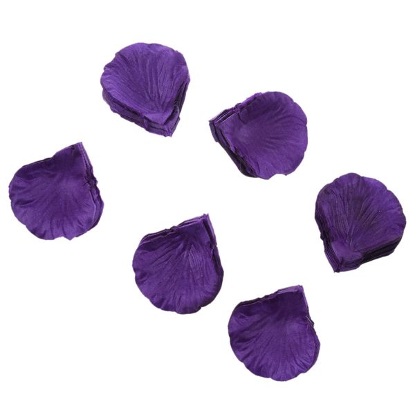 600 Pc Dark Purple Silk Rose Petals Wedding Flowers