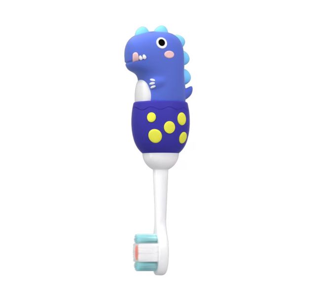 Soft Cute Toddler Dinosaur Brush 0.12mm Bristle Toothbrush