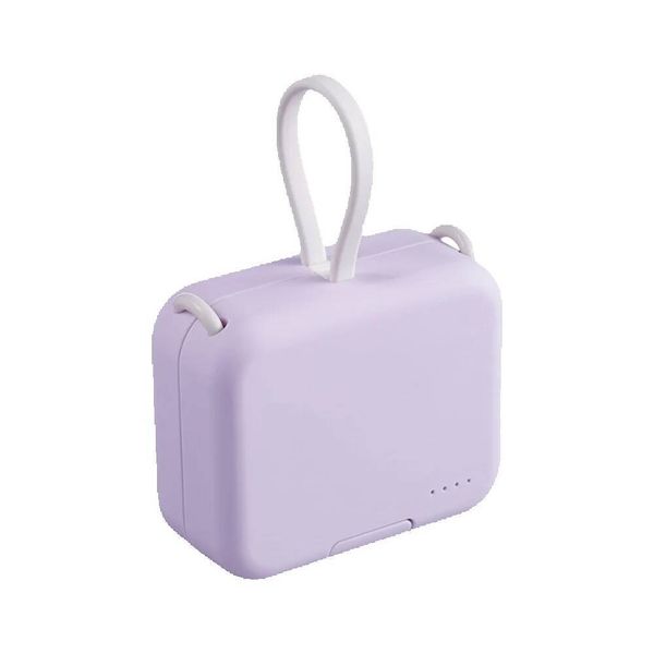 Multi-Functional Handheld Power Bank, Built-in Fast Charging Cable