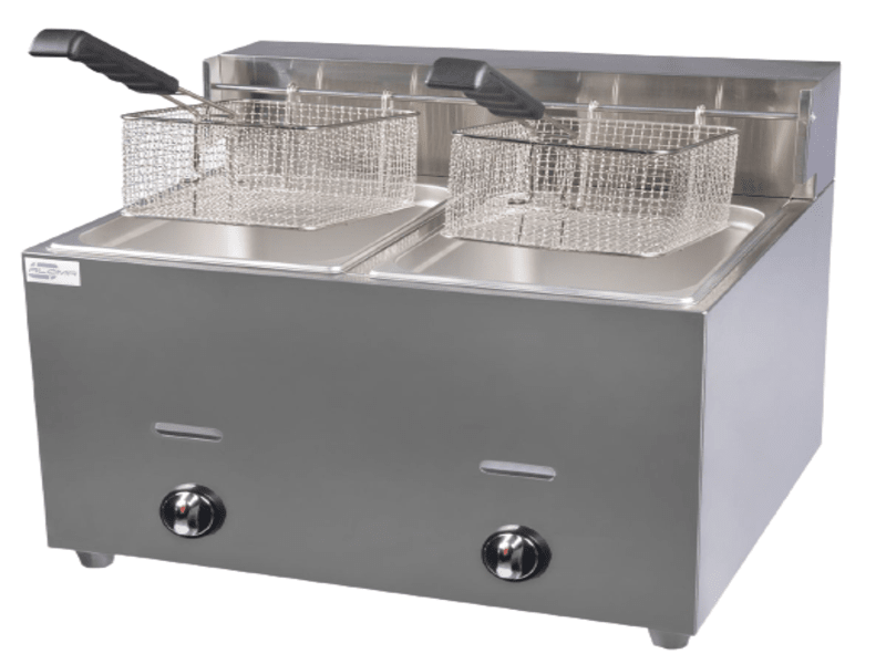 Double Tank Gas Fryer Stainless Steel Shop Today. Get it Tomorrow