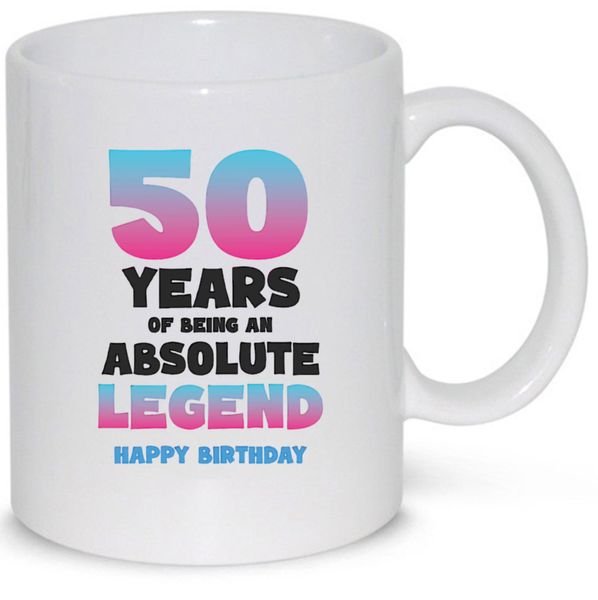 50 Years Of Being an Absolute Legend 50th Birthday Gift 11Oz Coffee Mug