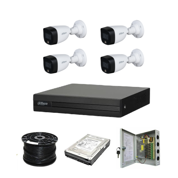 Dahua 4ch Full-Color HD Kit