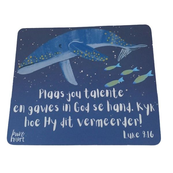 Mouse Pad Christian Biblical Afrikaans