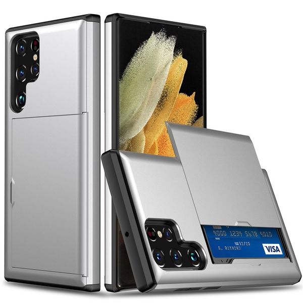 Shockproof Cellphone Case With Card Slot Compatible With Galaxy S25 Ultra