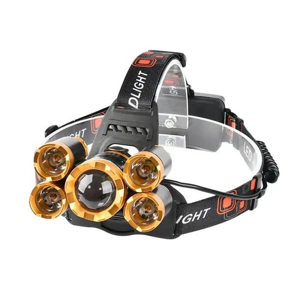 Outdoor Zoomable Headlight Rechargeable Headlamps For Camping Hunting
