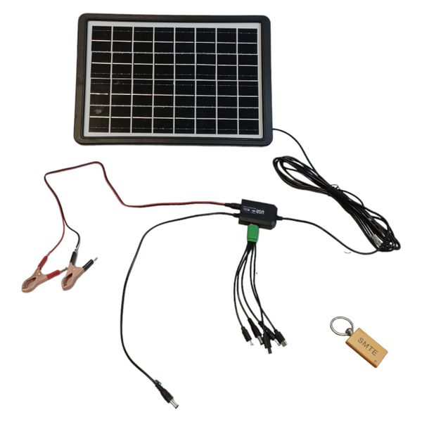 Compact 20W Solar Panel: Portable and Efficient-Es-0639 sk-k3+Smte Keyring